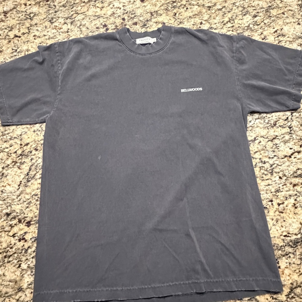 Trinity Bellwoods Mens T-Shirt L Black Faded Distressed Short Sleeve ws